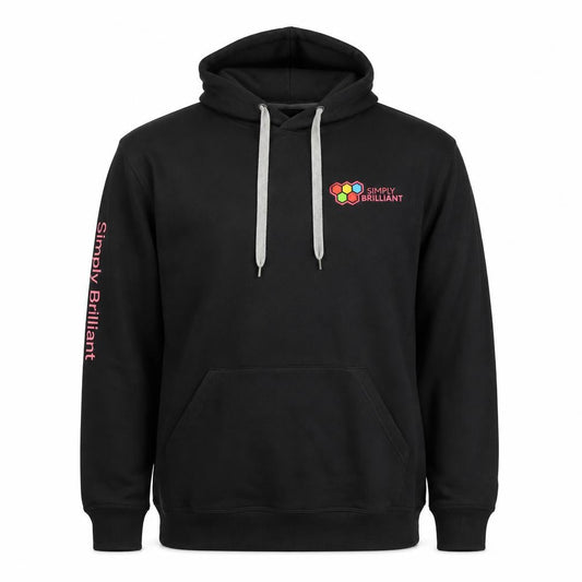 Spreadshirt Men’s Black XL Pullover Hoodie Simply Brilliant Design