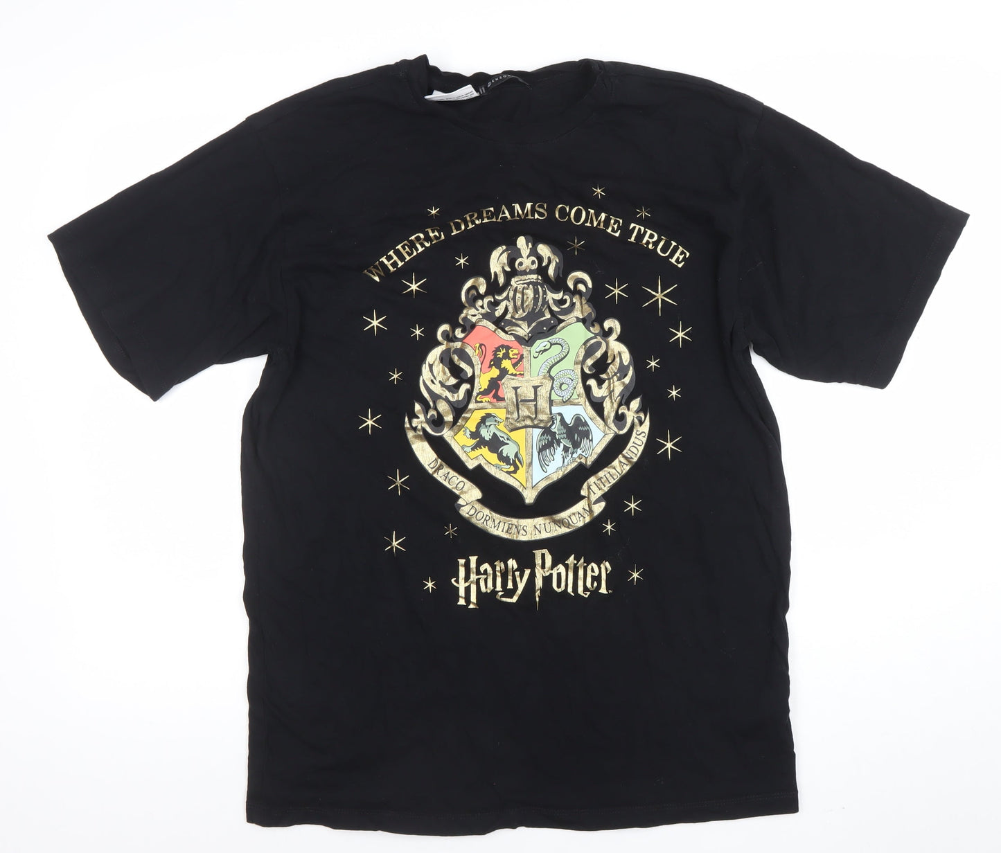 Denspored Harry Potter Black Short Sleeve Men's T-Shirt Size S