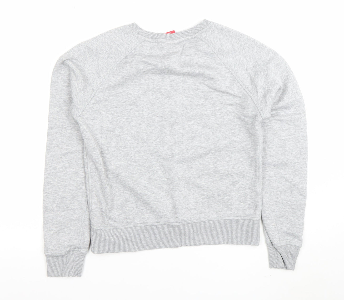 New Balance Men Grey Small Pullover Crew Neck Sweatshirt