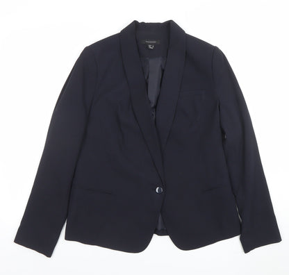 Additional front view of Atmosphere Women's Black, size 14, Single Breasted Shawl Blazer
