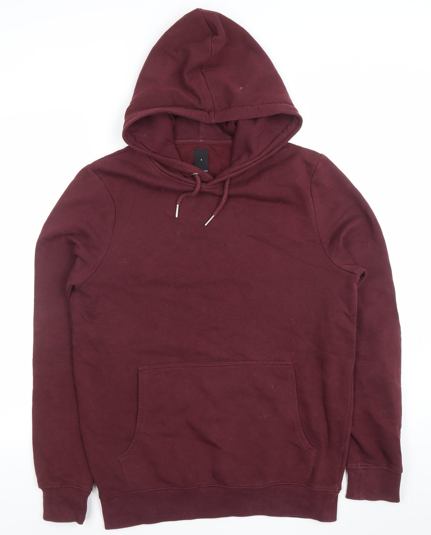 New Look Men’s Red Pullover Hoodie Size S Regular Fit Fleece