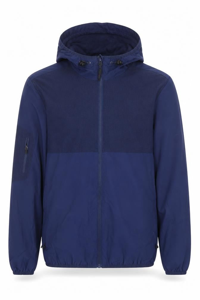 Technicals Boys Navy Blue Full Zip Hooded Jacket 12-13 Years Waterproof Outdoor
