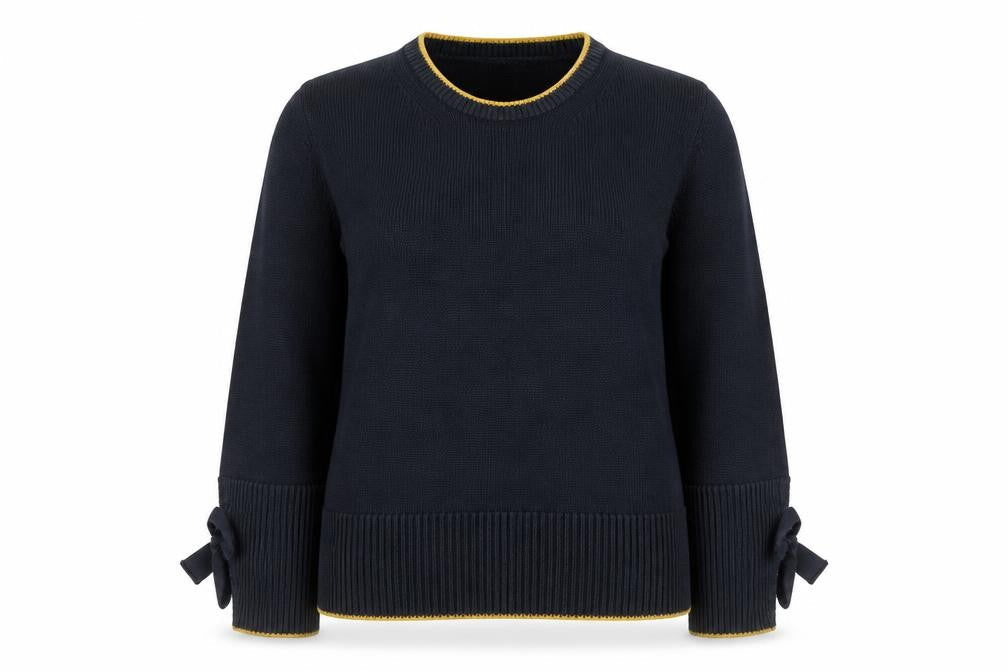 Marks & Spencer Women's Black Cotton Blend Pullover Jumper L