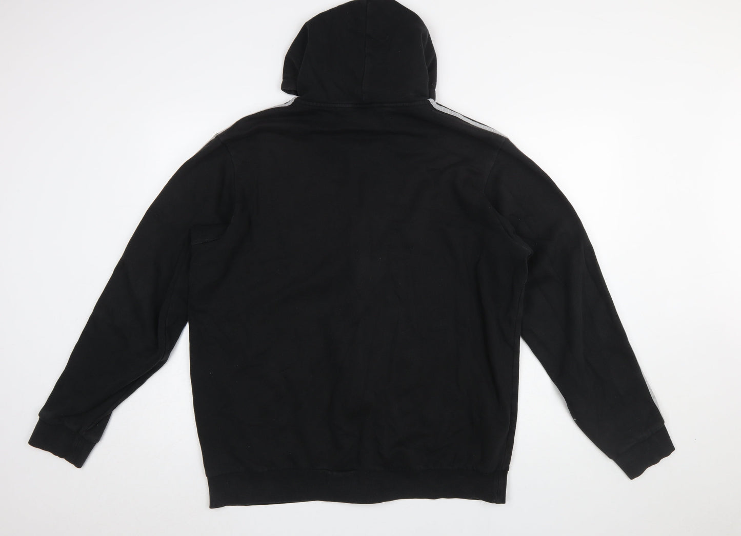 Adidas Womens Black XL Full Zip Hoodie Sweatshirt with Logo