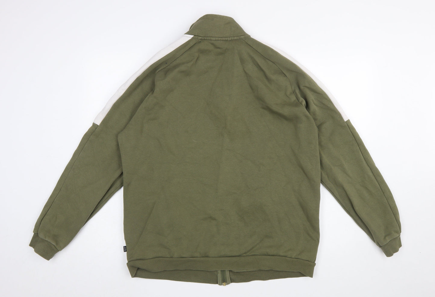 Puma Men's Green Full Zip Sweatshirt L Regular Fit