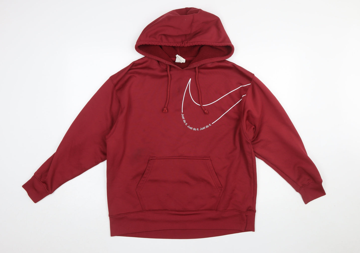 Nike Men's Red Therma-Fit Pullover Hoodie Size M Sportswear