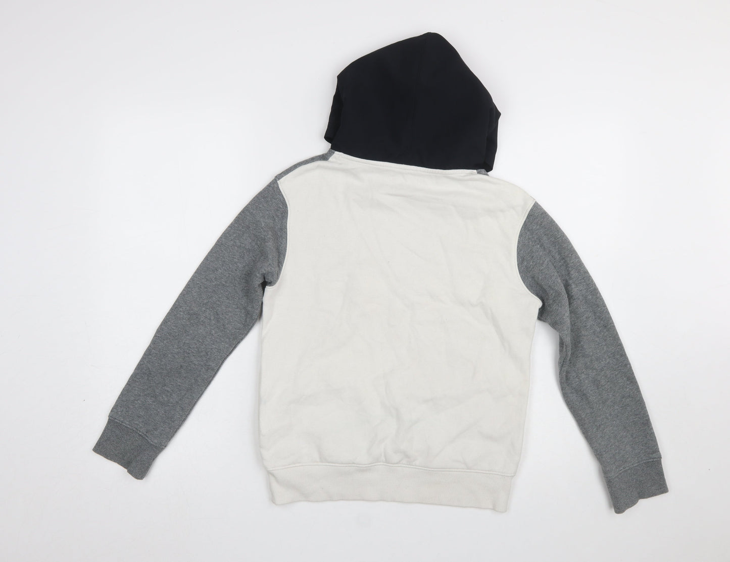 Under Armour Boys Grey Hoodie Medium Colourblock Pullover ColdGear