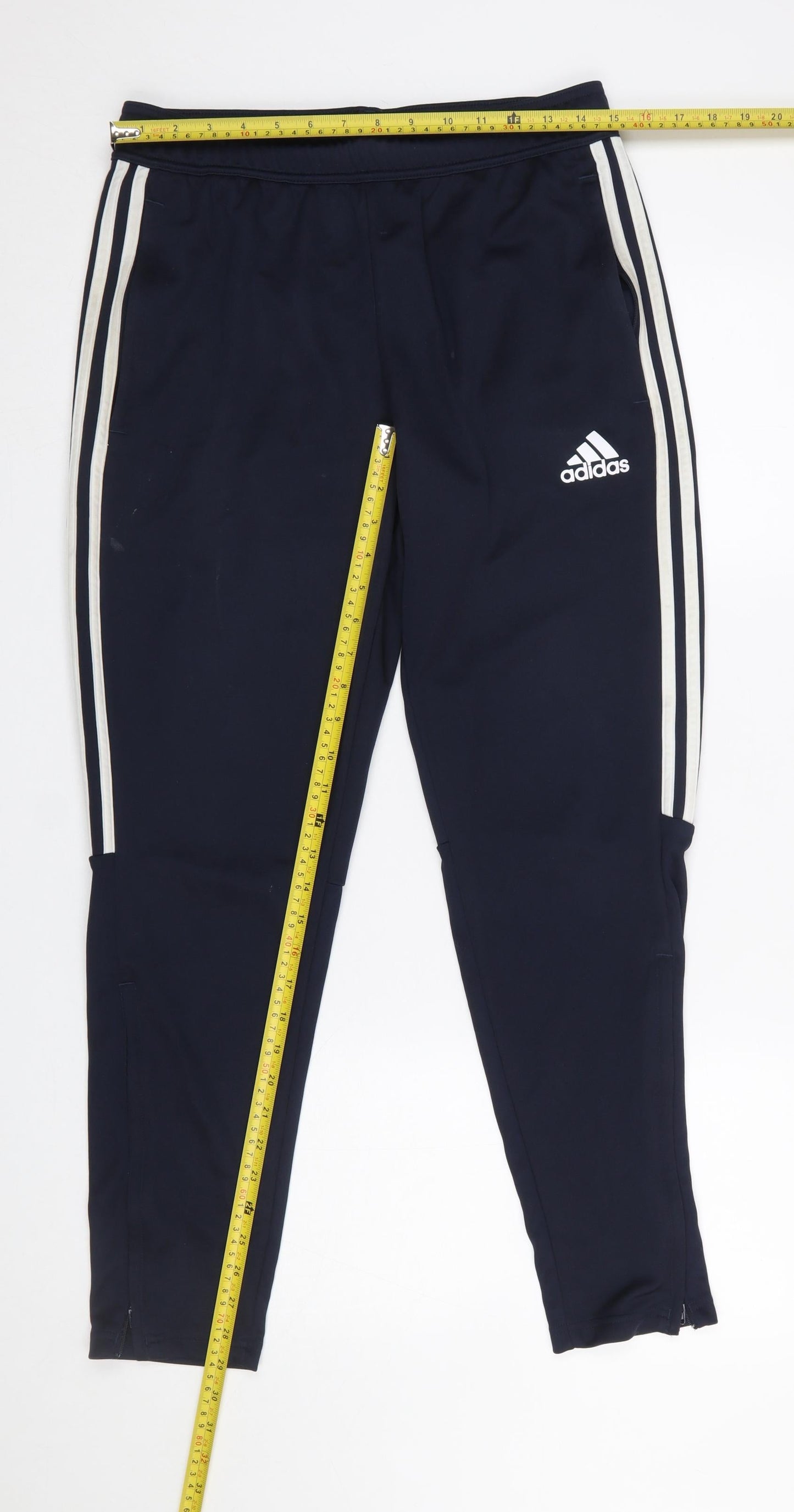 adidas Men’s Blue Slim Joggers Tapered Fit Medium