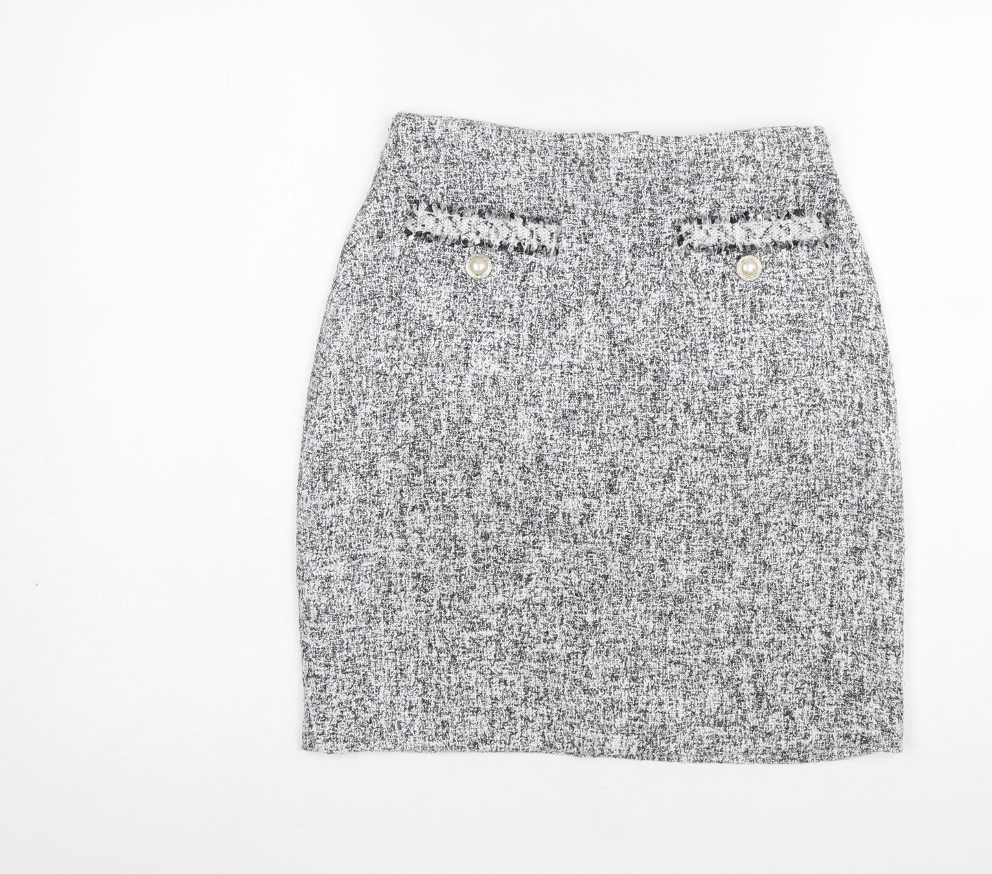 Dunnes Stores Women’s Grey Knee Length Pencil Skirt Size 8