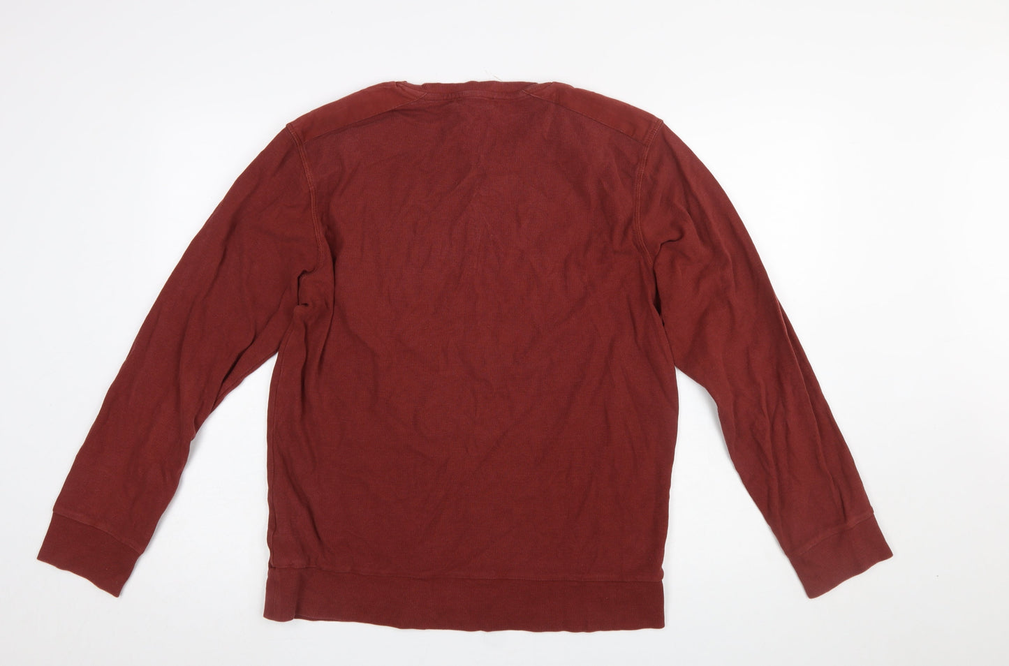 Jack & Jones Premium Men's Red Long Sleeve Crew Neck T-Shirt Size M