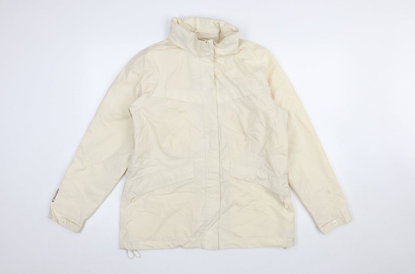 Regatta Women's Ivory Waterproof Rain Jacket Size 12 Lined Windproof Coat