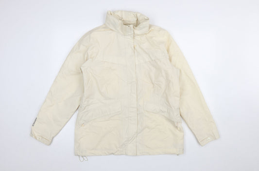 Regatta Women's Ivory Waterproof Rain Jacket Size 12 Lined Windproof Coat