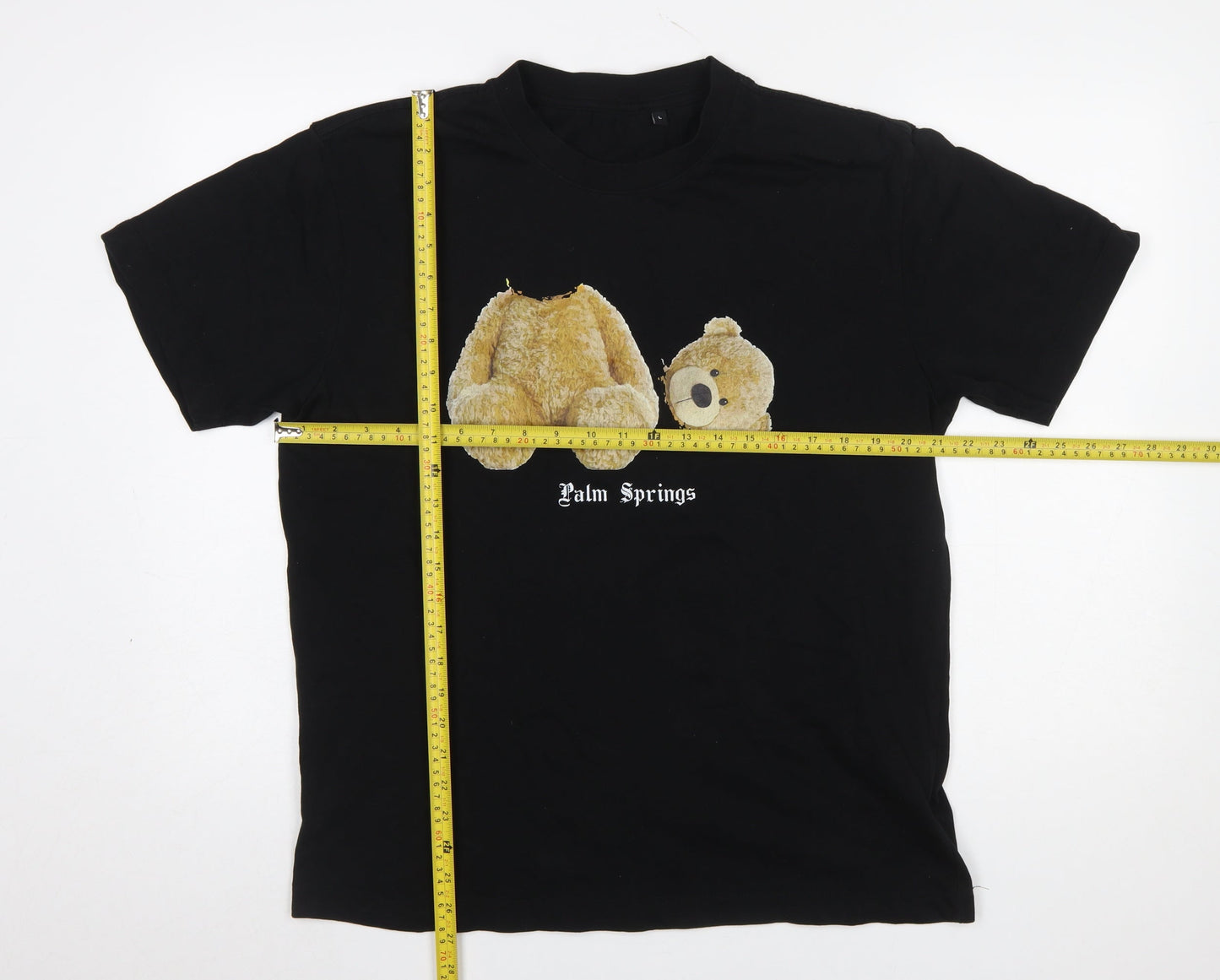 Anthem Men's Black Palm Springs Teddy Graphic Organic Cotton T-Shirt L