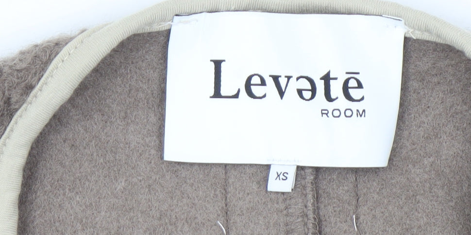 Levete Room Unisex Brown XS Fleece Button Waistcoat