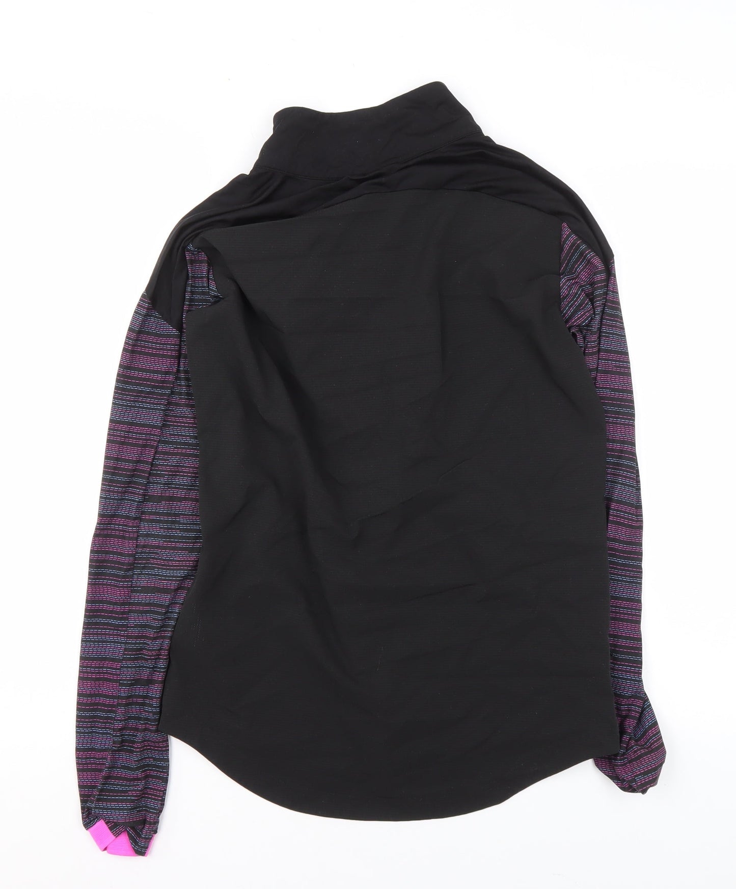 Puma Womens Black Slim Fit Track Jacket Size S Long Sleeve