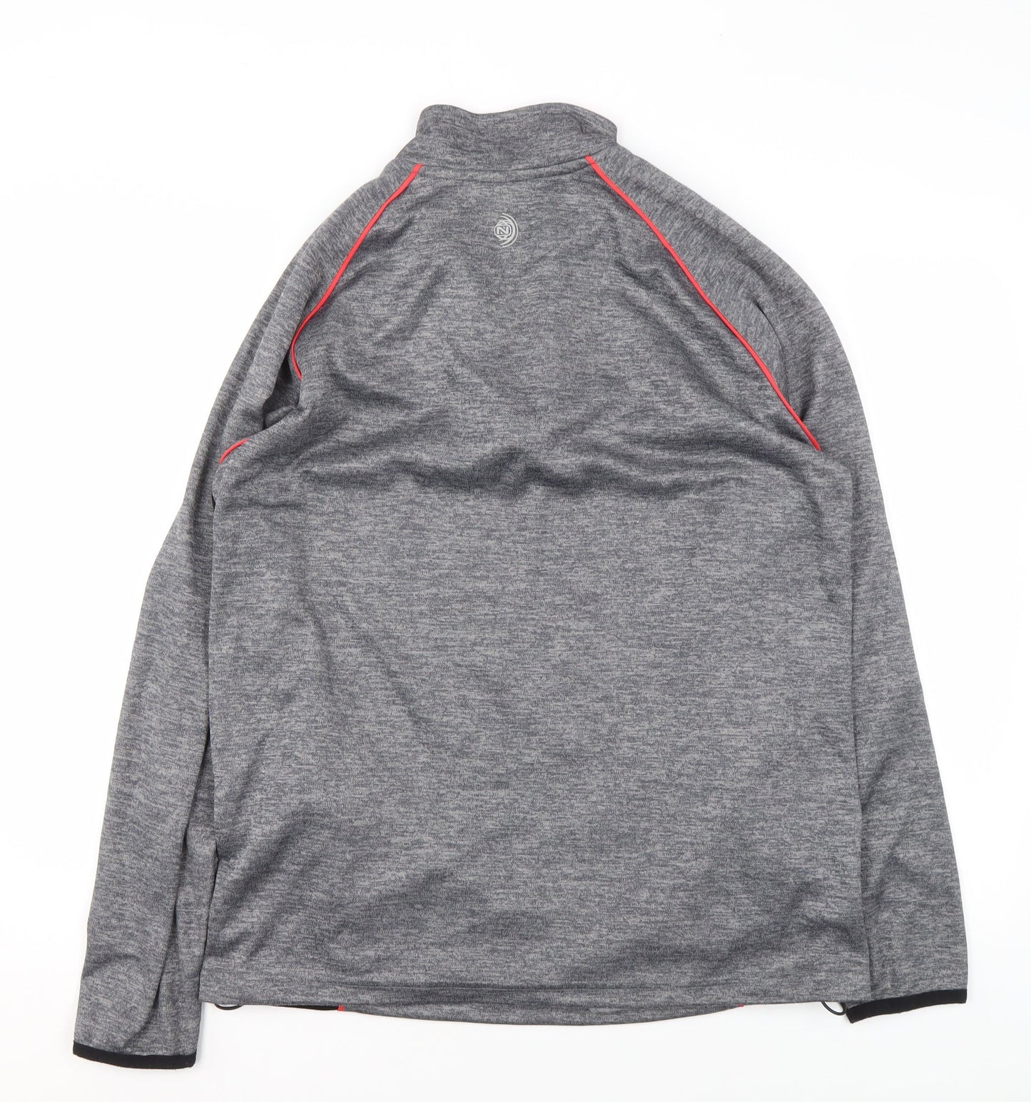 O'Neills Men’s Grey 1/4 Zip Track Jacket Size L Lightweight Activewear