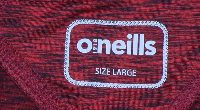O’Neills Men’s Red Long Sleeve 1/4 Zip Athletic Top Size L