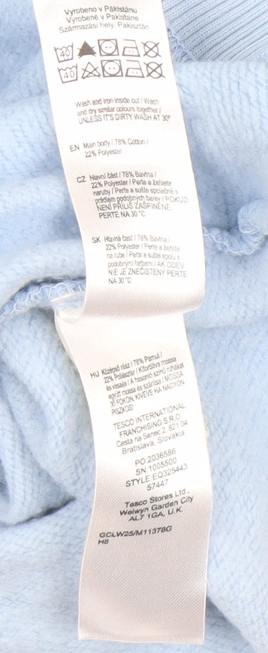 F&F Men's Blue 1979 Pullover Hoodie Size S Retro Graphic Sweatshirt
