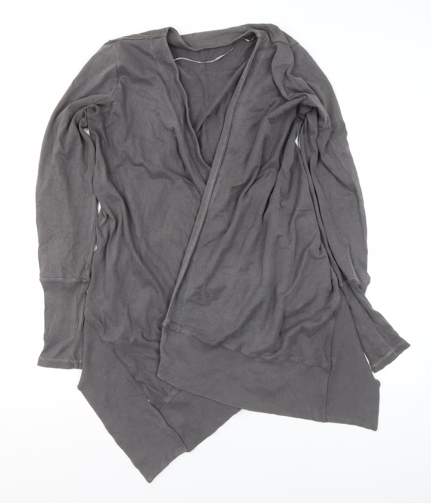 Et Vous Women’s Grey Cotton Open Cardigan Size M