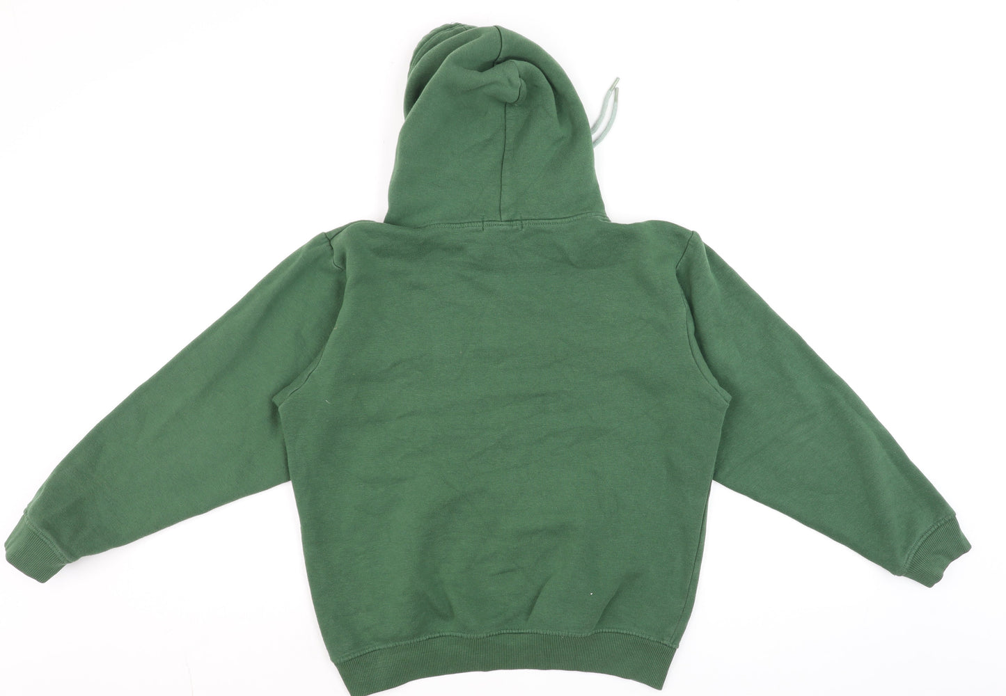PrettyLittleThing Womens Green Pullover Hoodie XS Relaxed Fit