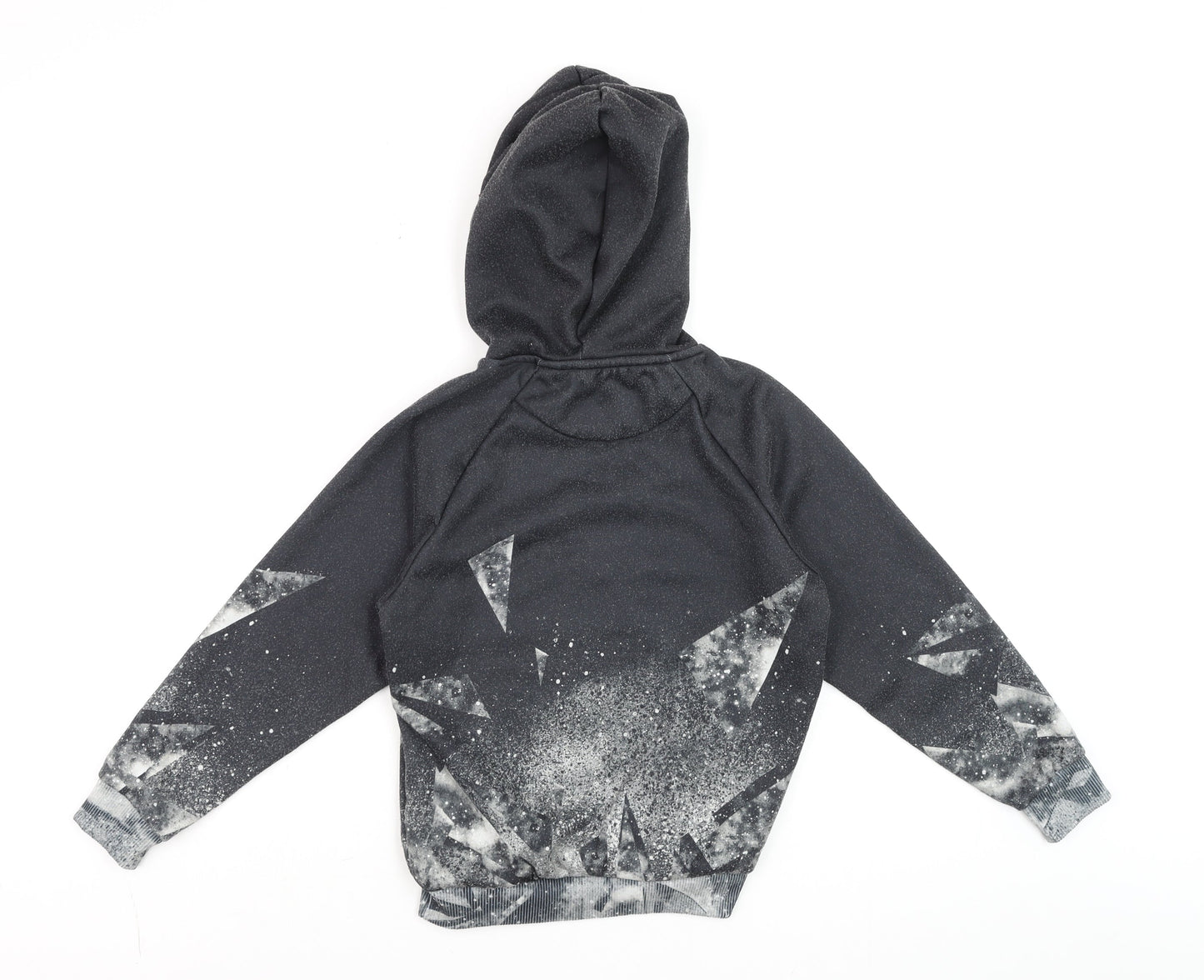 DFND Boys Black Graphic Pullover Hoodie 11-12 Years Fleece Lined