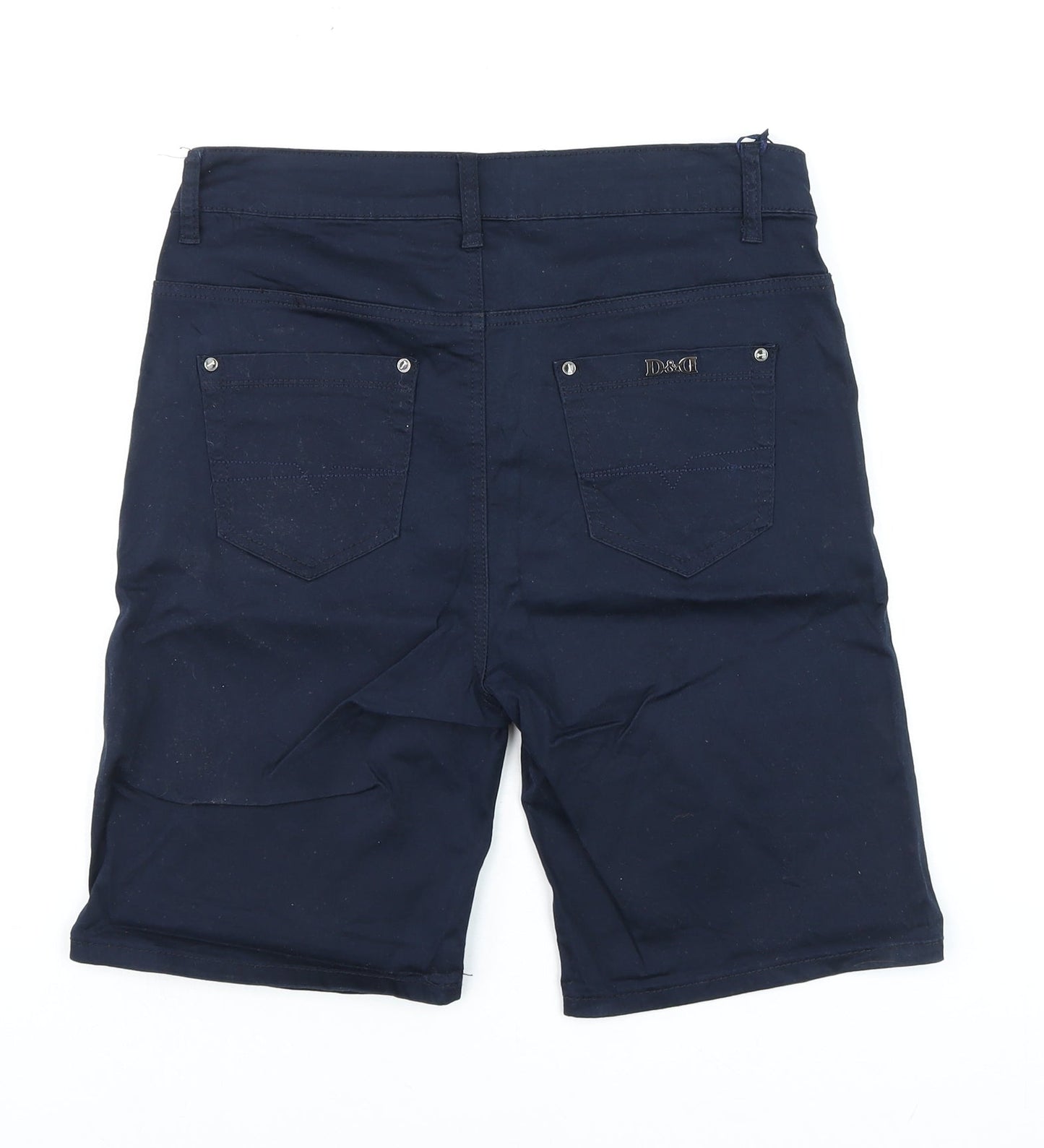 H & U Jeans Men's Blue Regular Fit Chino Shorts Size L 40