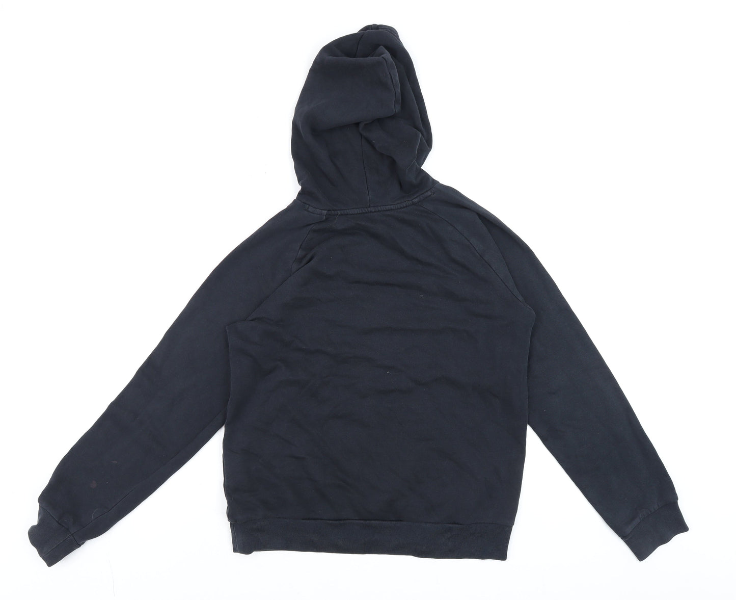 Under Armour Womens Black Pullover Hoodie YLG Loose Fit Logo Sweatshirt