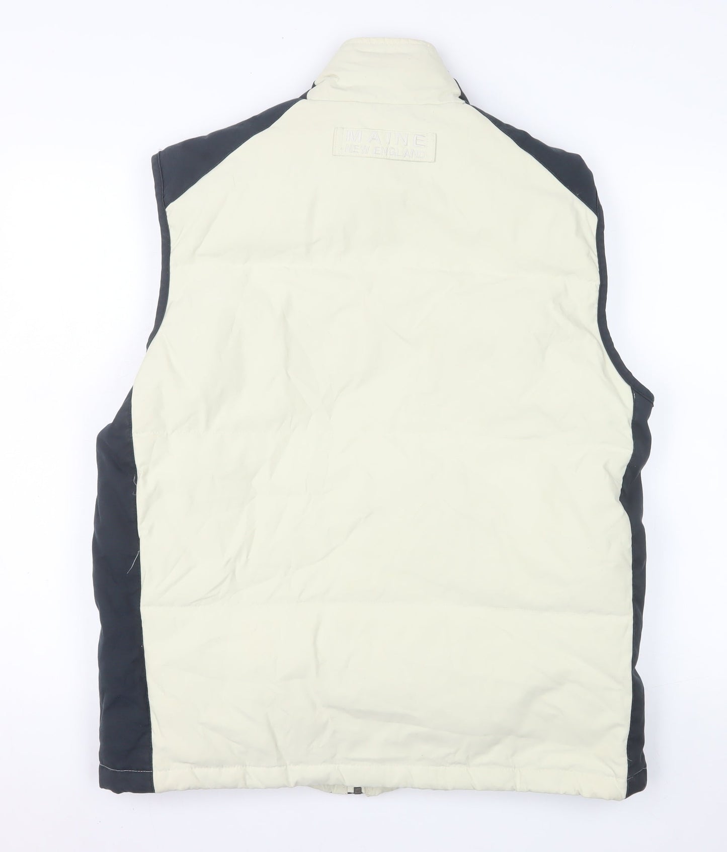 Maine New England Men's Beige Padded Bodywarmer Gilet S