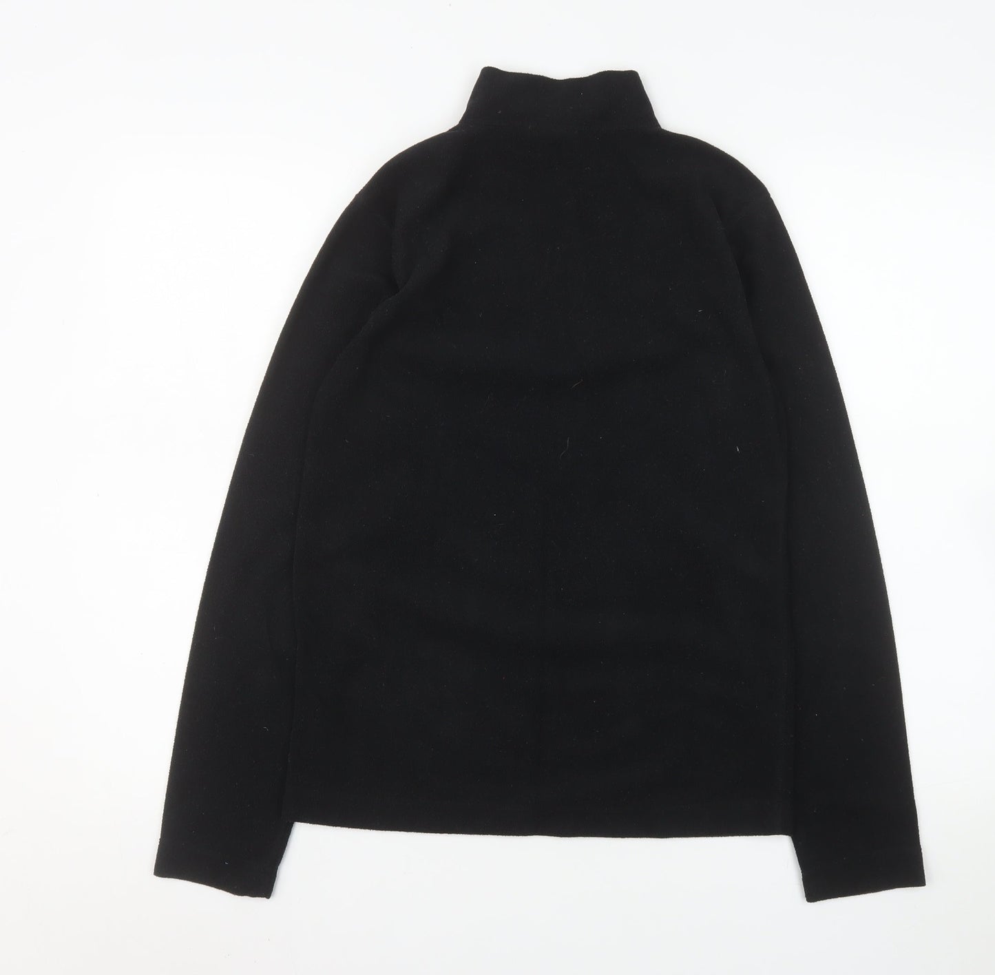 Cross Mens Black Fleece 1/4 Zip Pullover Sweatshirt Size M