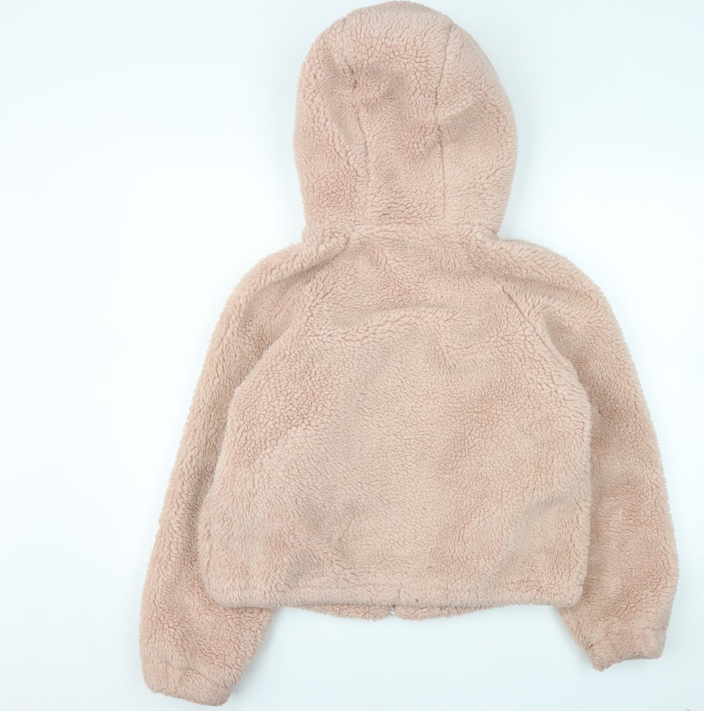 Primark Women’s Pink Fleece Hooded Puffer Jacket XS