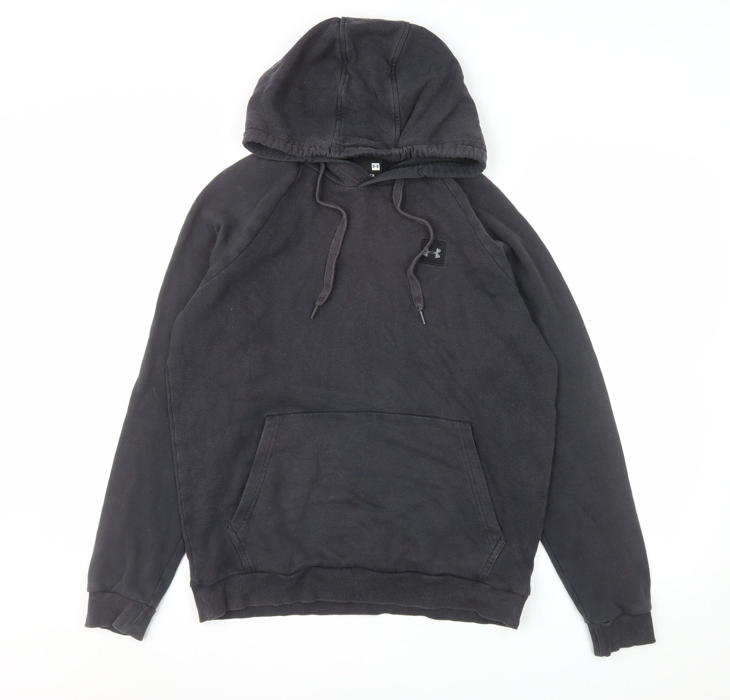 Under Armour Men’s Black Pullover Hoodie Small Regular Fit Fleece