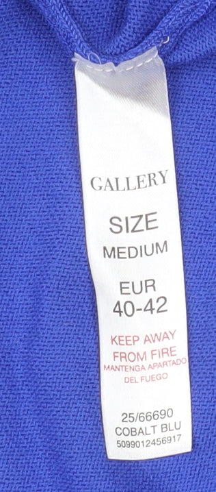 Additional view of Gallery Men's Blue V-Neck Knit jumper, size M