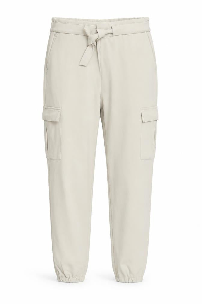 ONLY Women’s Beige Cargo Trousers Belted Regular Fit Size M