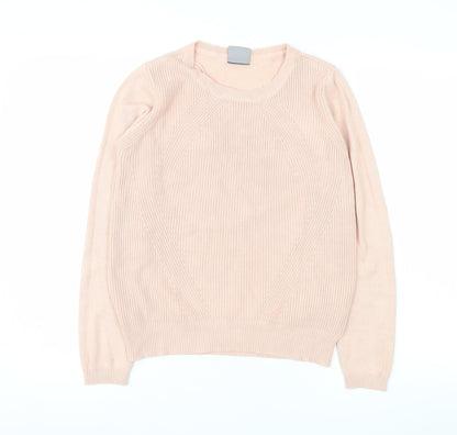 Vero Moda Women’s Pink Crew Neck Long Sleeve Pullover Jumper Size M