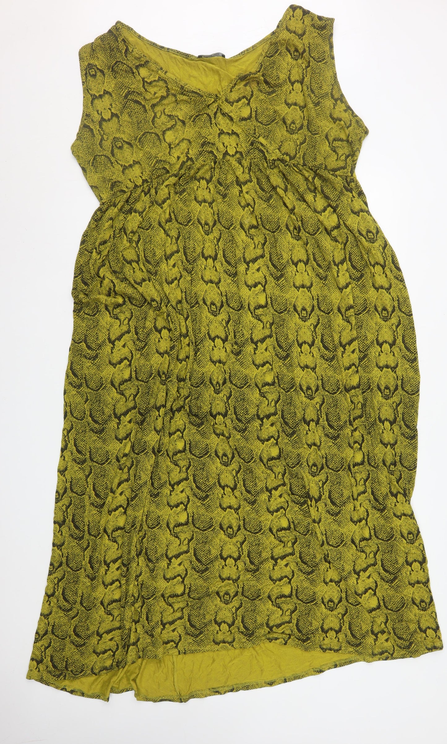 Olivia Luxe Women’s Green Snake Print Bodycon Dress Size 22