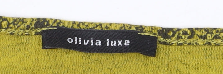 Olivia Luxe Women’s Green Snake Print Bodycon Dress Size 22