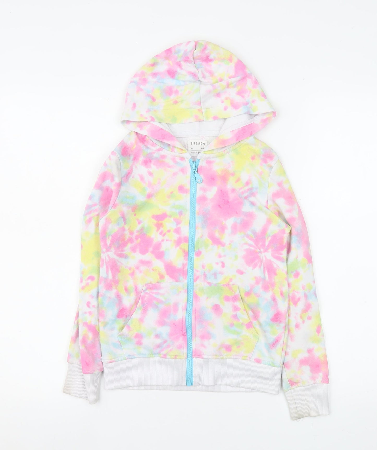 Terranova Girls Multicoloured Tie Dye Zip Hoodie Jacket 8-9 Years