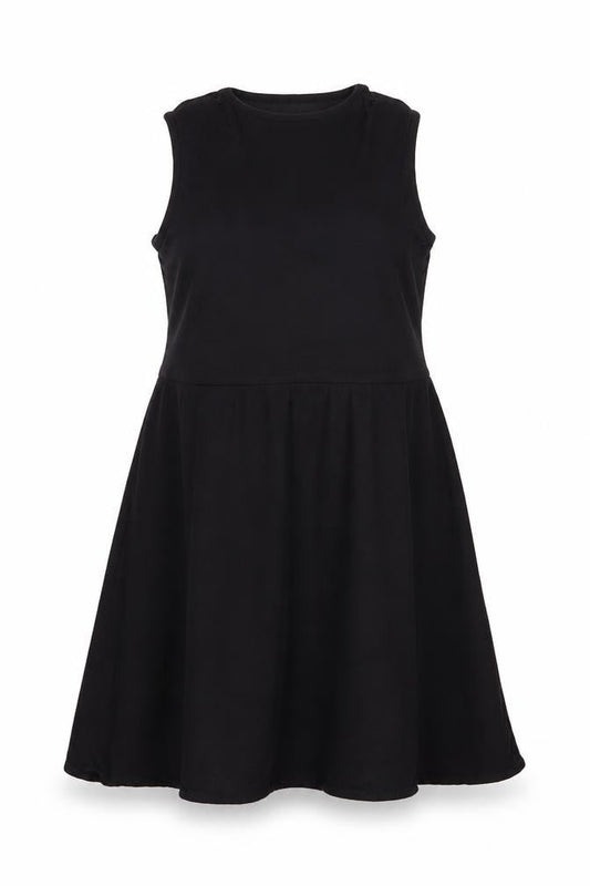 Gallery Womens Black Size 14 Sleeveless Fit & Flare Dress