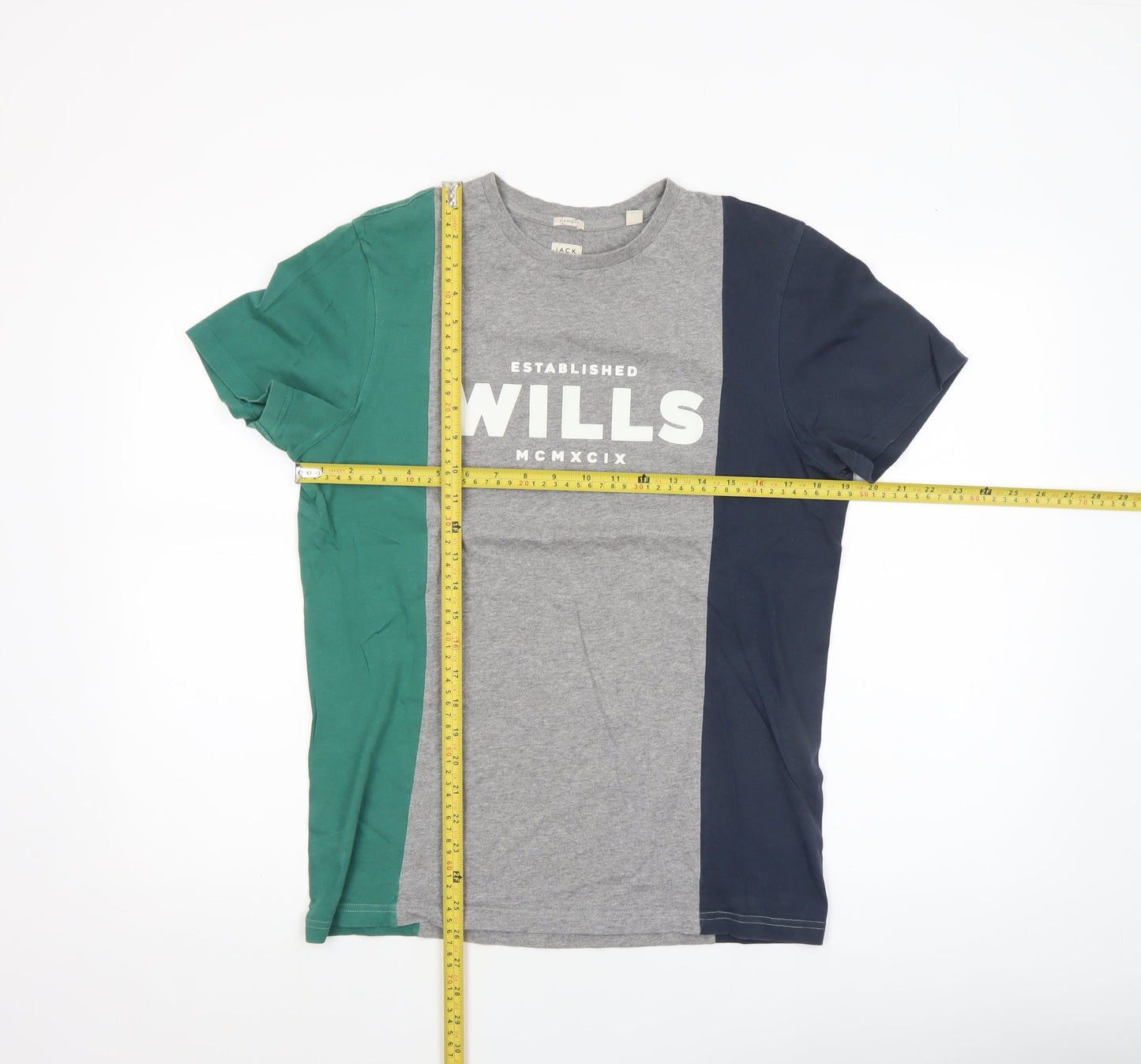 Jack Wills Men's Multicoloured XS Classic Fit Logo T-Shirt