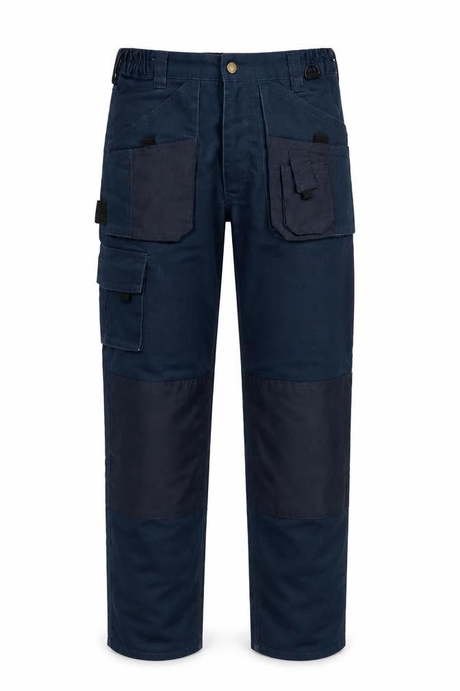Blackrock Men's Navy Cargo Workwear Trousers Size 30 Polyester Cotton