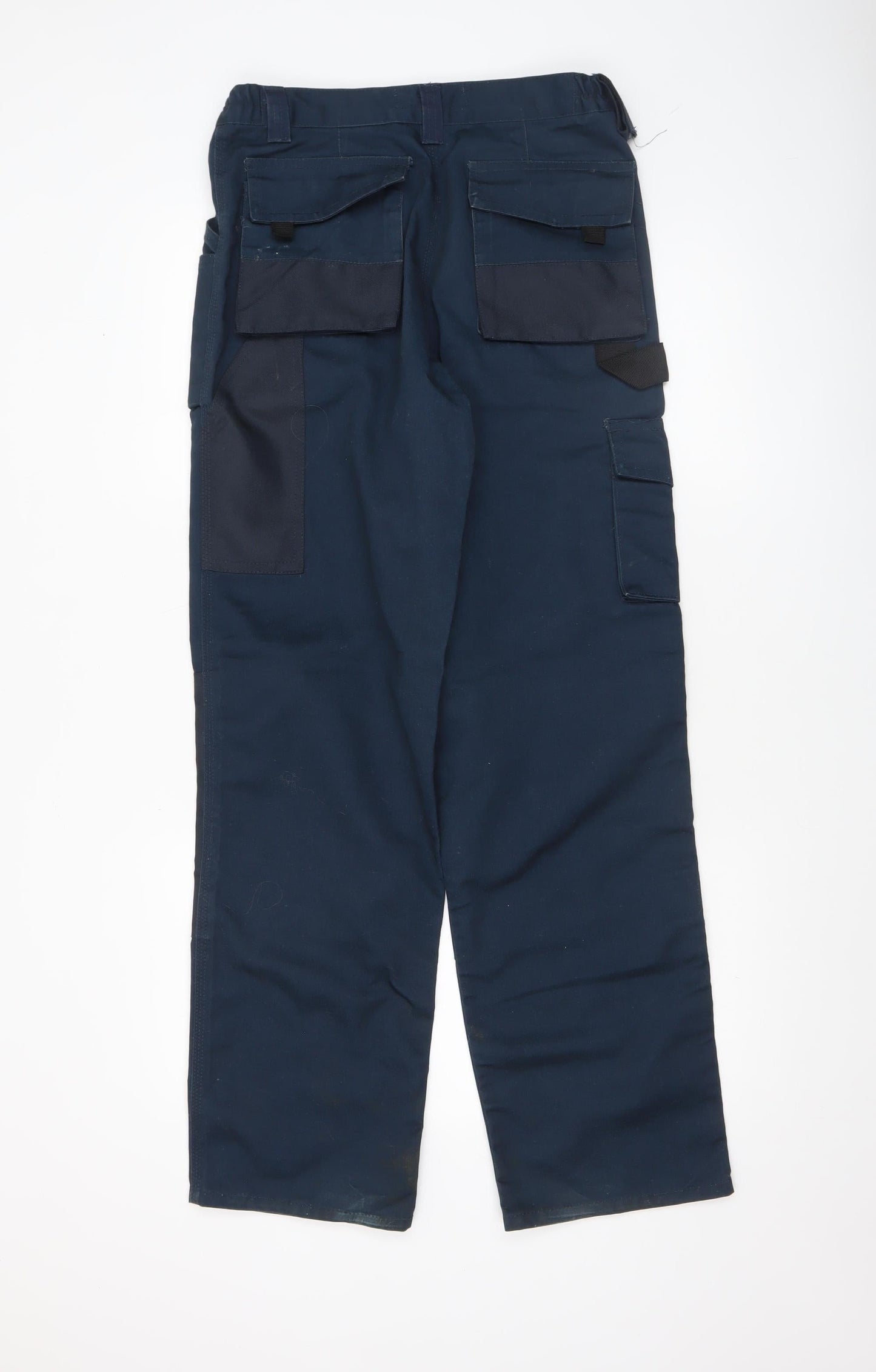 Blackrock Men's Navy Cargo Workwear Trousers Size 30 Polyester Cotton
