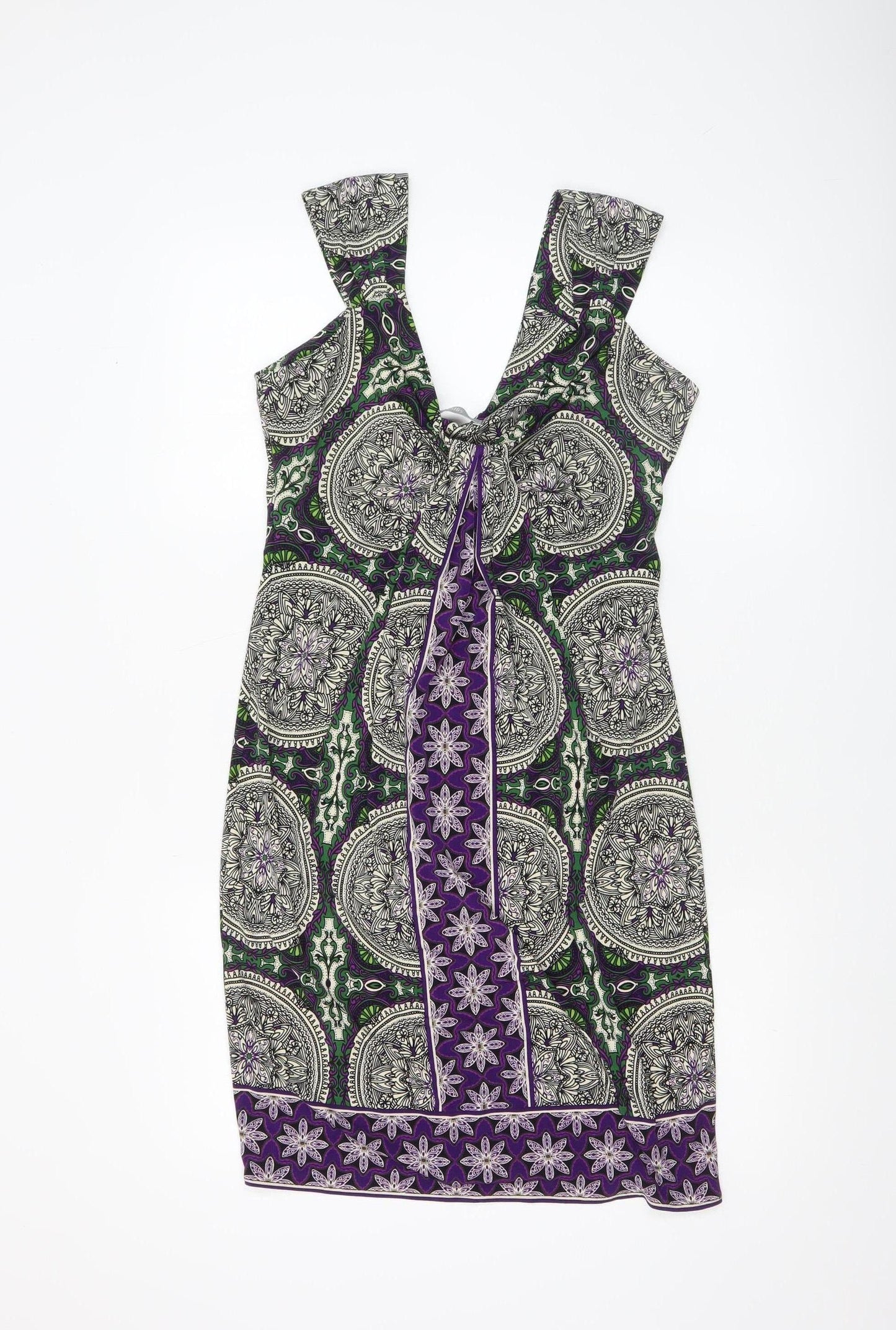 Wallis Women Multicoloured Size 12 Shift Dress Bohemian Style