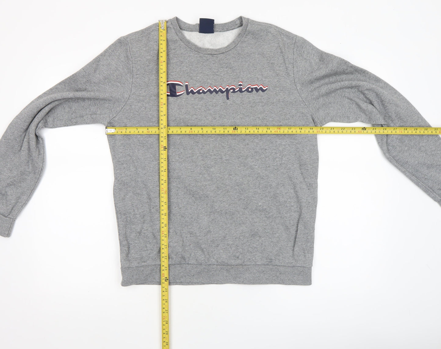 Champion Boys Grey 2XL Pullover Crew Neck Fleece Sweatshirt