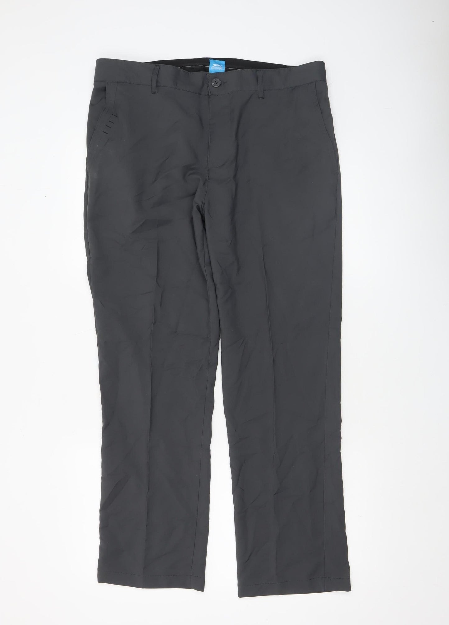 Slazenger Men's Black 3XL Chino Trousers Lightweight Polyester