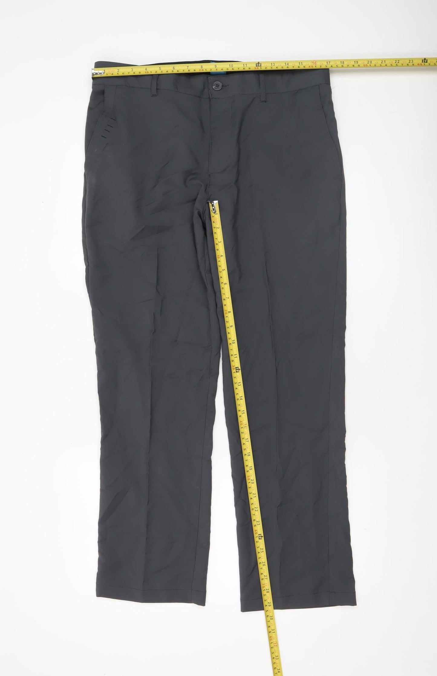 Slazenger Men's Black 3XL Chino Trousers Lightweight Polyester