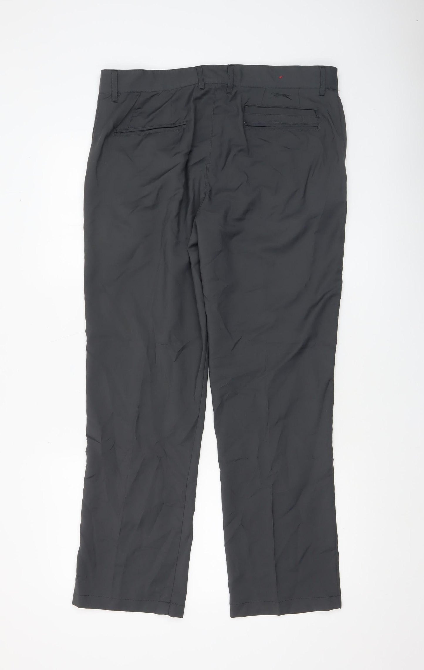 Slazenger Men's Black 3XL Chino Trousers Lightweight Polyester