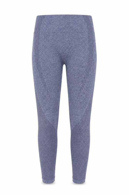 Dunnes Womens Navy Seamless Leggings M Moisture Wicking Stretch