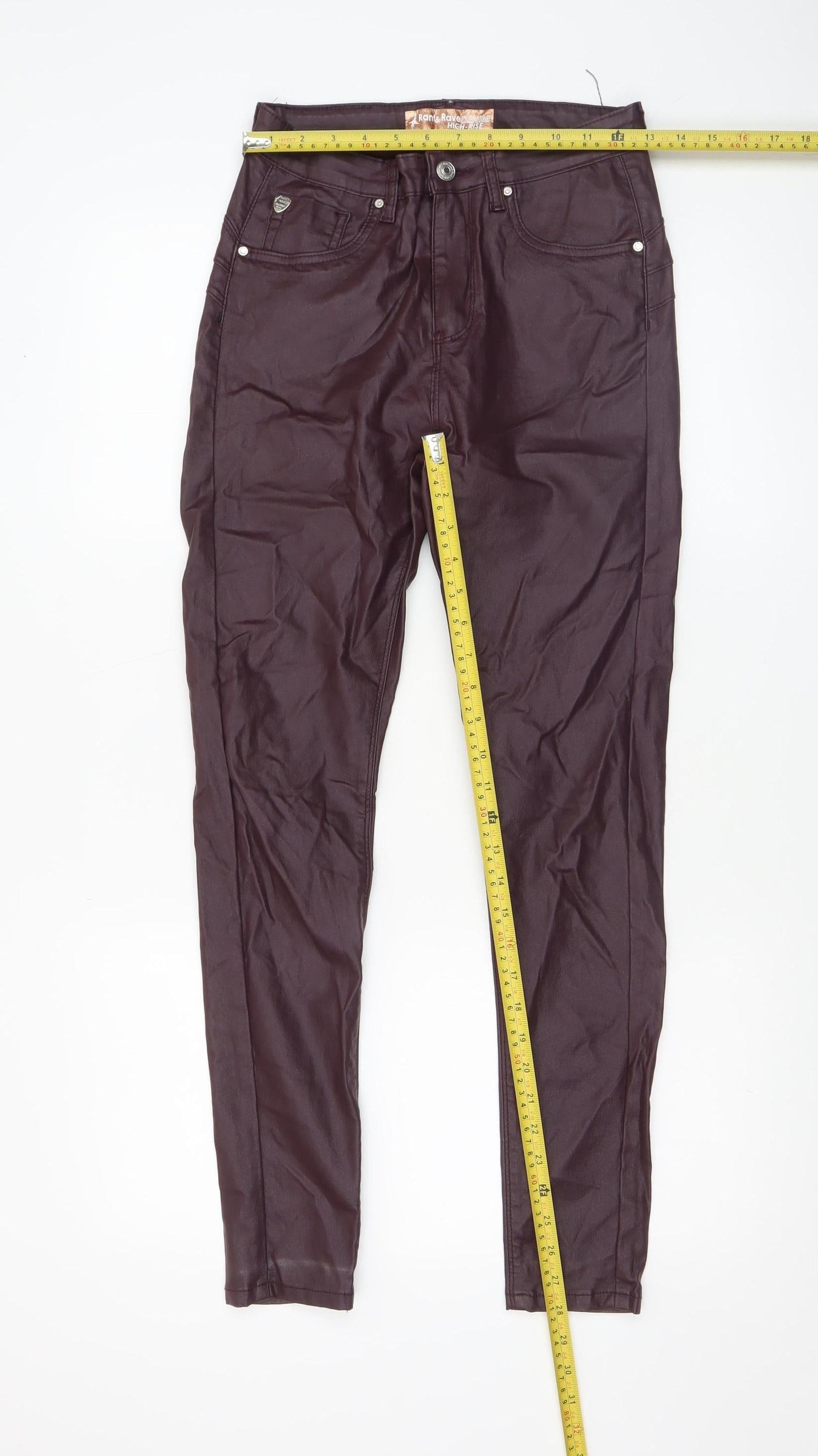 Rant & Rave Women's Brown High Rise Skinny Jeggings Size 10