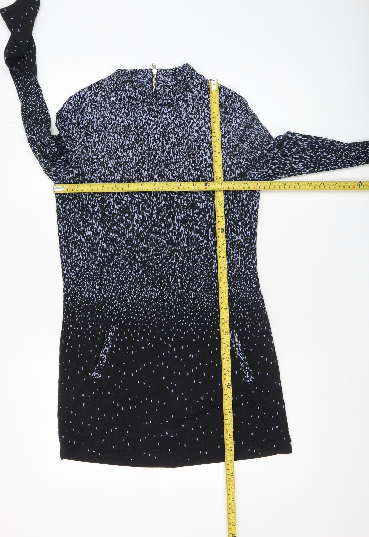 Marks and Spencer Women’s Black Shift Dress Size 8 Long Sleeve Jersey