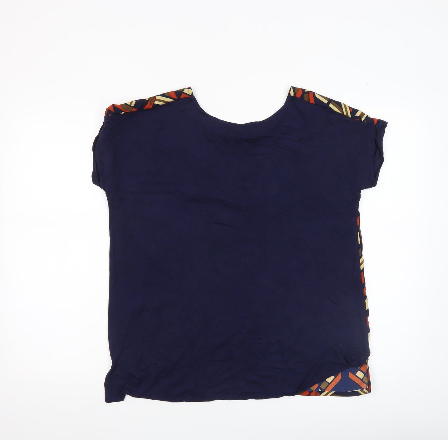 Mystify Women's Multicoloured Geometric Short Sleeve T-Shirt Size S